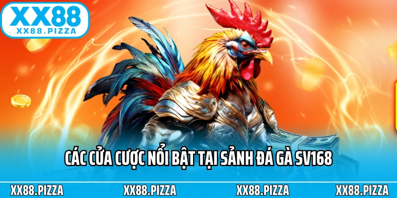 Các cửa cược nổi bật tại sảnh đá gà SV168